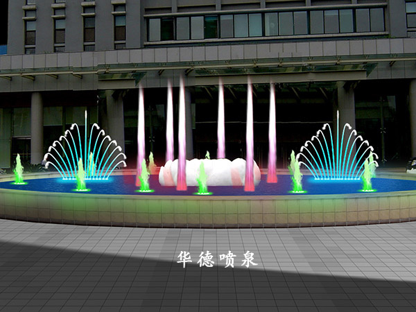 濟南辦公樓前噴泉.jpg